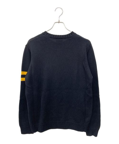 POLO JEANS（ポロジーンズ）POLO JEANS (ポロジーンズ) サークルロゴセーター ブラック サイズ:Ｍの古着・服飾アイテム