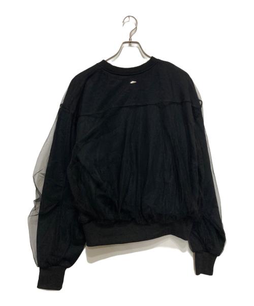 MAISON SPECIAL（メゾンスペシャル）MAISON SPECIAL (メゾンスペシャル) Tulle Combination Sweatshirt ブラック サイズ:Freeの古着・服飾アイテム
