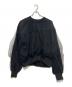 MAISON SPECIAL（メゾンスペシャル）の古着「Tulle Combination Sweatshirt」｜ブラック