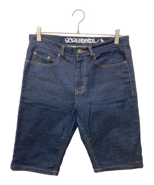 420RECORDZ（420RECORDZ）420RECORDZ (420RECORDZ) 裏庭 デニム ショートパンツ インディゴ サイズ:Lの古着・服飾アイテム