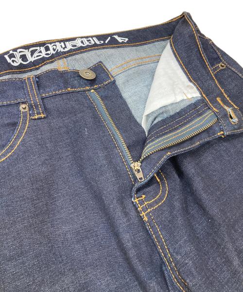 420RECORDZ（420RECORDZ）420RECORDZ (420RECORDZ) 裏庭 デニム ショートパンツ インディゴ サイズ:Lの古着・服飾アイテム