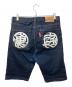 420RECORDZ (420RECORDZ) 裏庭 デニム ショートパンツ インディゴ サイズ:L：6000円