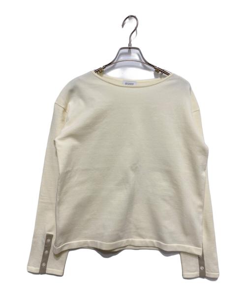 MACKINTOSH PHILOSOPHY（マッキントッシュ フィロソフィー）MACKINTOSH PHILOSOPHY (マッキントッシュ フィロソフィー) スリーブボタンニット アイボリー サイズ:38の古着・服飾アイテム