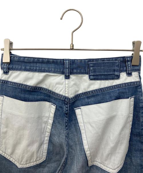 MM6 Maison Margiela（エムエムシックスメゾンマルジェラ）MM6 Maison Margiela (エムエムシックスメゾンマルジェラ) インサイドアウト デニム パンツ インディゴ サイズ:SIZE 38の古着・服飾アイテム