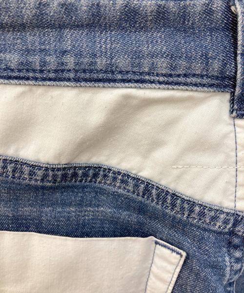 MM6 Maison Margiela（エムエムシックスメゾンマルジェラ）MM6 Maison Margiela (エムエムシックスメゾンマルジェラ) インサイドアウト デニム パンツ インディゴ サイズ:SIZE 38の古着・服飾アイテム