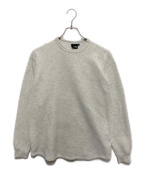 THE NORTH FACE（ザ ノース フェイス）THE NORTH FACE (ザ ノース フェイス) ロングスリーブウォームワッフルクルー グレー サイズ:Sの古着・服飾アイテム