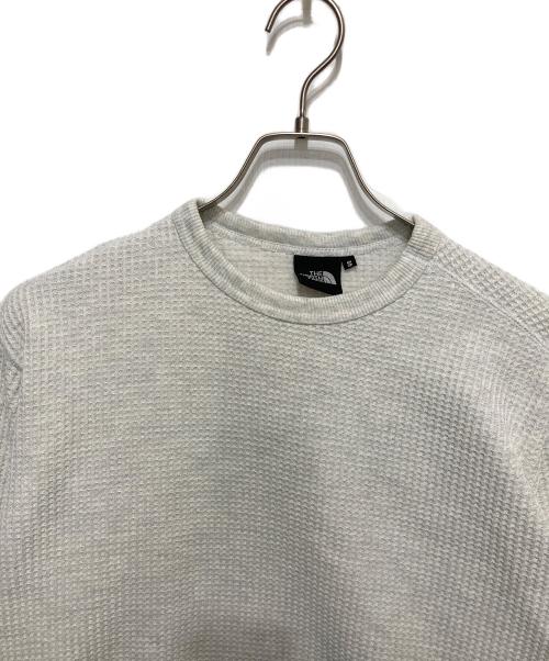 THE NORTH FACE（ザ ノース フェイス）THE NORTH FACE (ザ ノース フェイス) ロングスリーブウォームワッフルクルー グレー サイズ:Sの古着・服飾アイテム