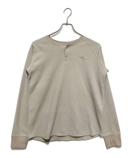 THE NORTH FACE（ザ ノース フェイス）THE NORTH FACE (ザ ノース フェイス) フリーランワッフルクルー ベージュ サイズ:Lの古着・服飾アイテム