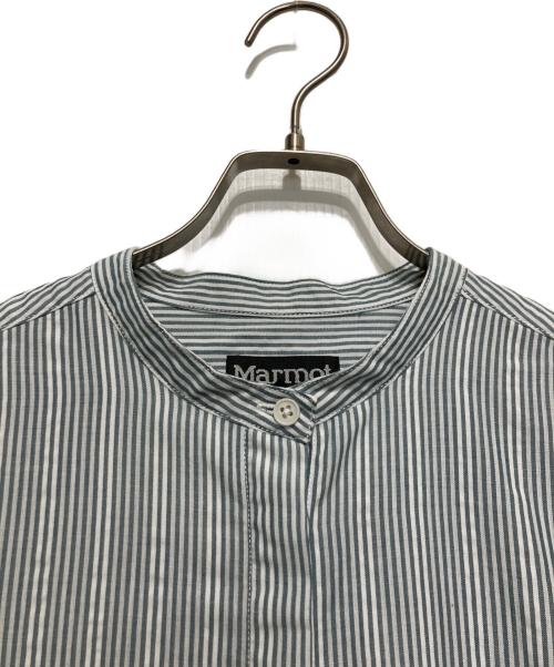 MARMOT（マーモット）Marmot (マーモット) シアサッカーワンピース グリーン サイズ:Lの古着・服飾アイテム