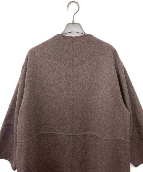 SIMPLICITE（シンプリシテ）simplicite (シンプリシテ) S120ブレンドリバーシブルコート ブラウン×ピンク サイズ:Ｍの古着・服飾アイテム