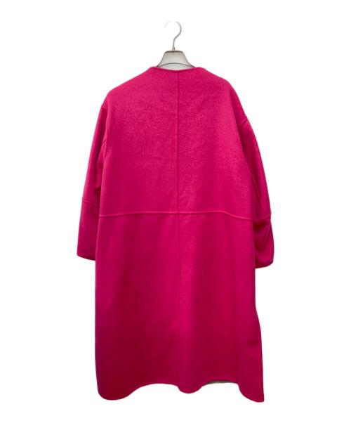 SIMPLICITE（シンプリシテ）simplicite (シンプリシテ) S120ブレンドリバーシブルコート ブラウン×ピンク サイズ:Ｍの古着・服飾アイテム