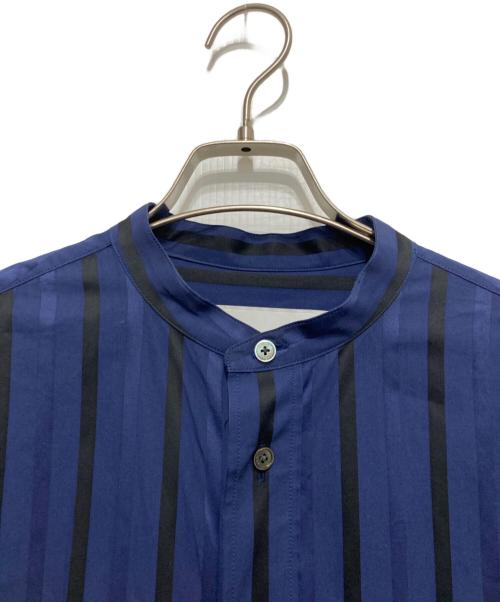 ticca（ティッカ）TICCA (ティッカ) ストライプシャツワンピース ブルー×ブラック サイズ:Fの古着・服飾アイテム