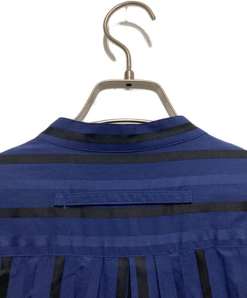 ticca（ティッカ）TICCA (ティッカ) ストライプシャツワンピース ブルー×ブラック サイズ:Fの古着・服飾アイテム