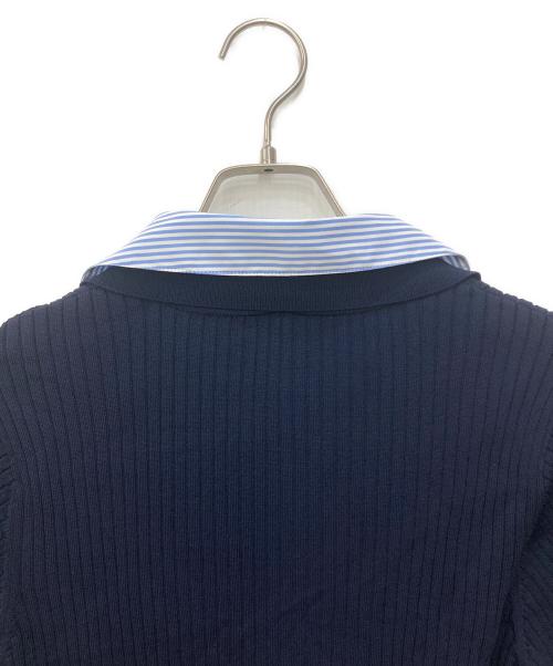 La boutique BonBon（ラブティックボンボン）La boutique BonBon (ラブティックボンボン) クールタッチUVシャツドッキングニット ネイビー サイズ:FREEの古着・服飾アイテム