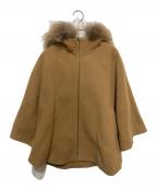 shellerシェリエ）の古着「FOX fur cape coat」｜ブラウン