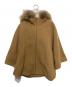 sheller（シェリエ）の古着「FOX fur cape coat」｜ブラウン