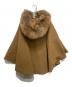 sheller (シェリエ) FOX fur cape coat ブラウン サイズ:FREE：30000円