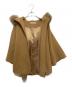 中古・古着 sheller (シェリエ) FOX fur cape coat ブラウン サイズ:FREE：30000円