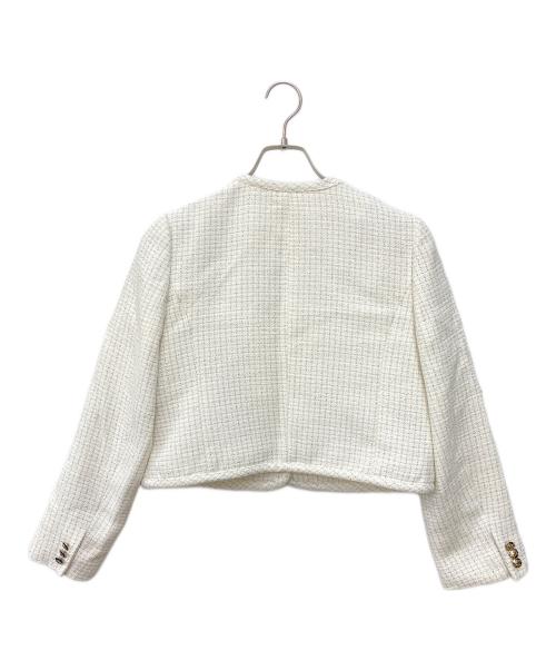 CELFORD（セルフォード）CELFORD (セルフォード) パイピングショートジャケット ホワイト サイズ:Ｓの古着・服飾アイテム