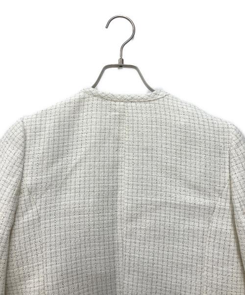 CELFORD（セルフォード）CELFORD (セルフォード) パイピングショートジャケット ホワイト サイズ:Ｓの古着・服飾アイテム