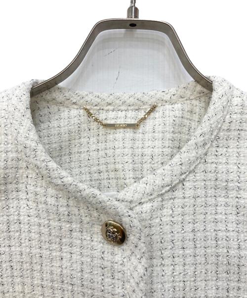CELFORD（セルフォード）CELFORD (セルフォード) パイピングショートジャケット ホワイト サイズ:Ｓの古着・服飾アイテム