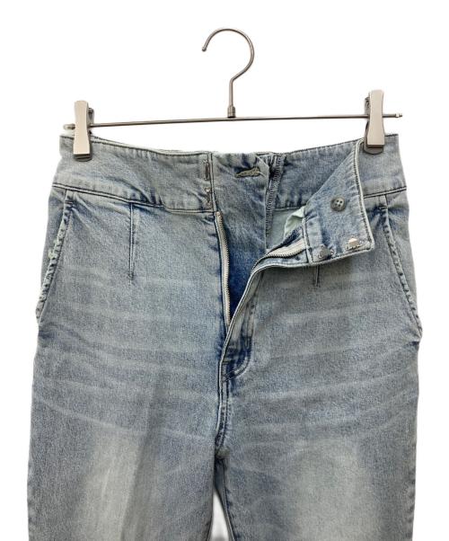 La boutique BonBon（ラブティックボンボン）La boutique BonBon (ラブティックボンボン) バックレースアップデニムフレアパンツ ブルー サイズ:Ｍ 未使用品の古着・服飾アイテム