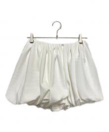 sheller（シェリエ）の古着「Drape Balloon Short Pants」｜ホワイト