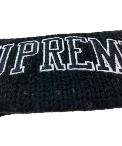SUPREME（シュプリーム）Supreme (シュプリーム) New Era (ニューエラ) Sequin Arc Logo Headband ブラックの古着・服飾アイテム