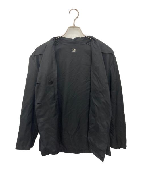 C.P COMPANY（シーピーカンパニー）C.P COMPANY (シーピーカンパニー) ダブルブレストPコート ブラック サイズ:SIZE 40の古着・服飾アイテム