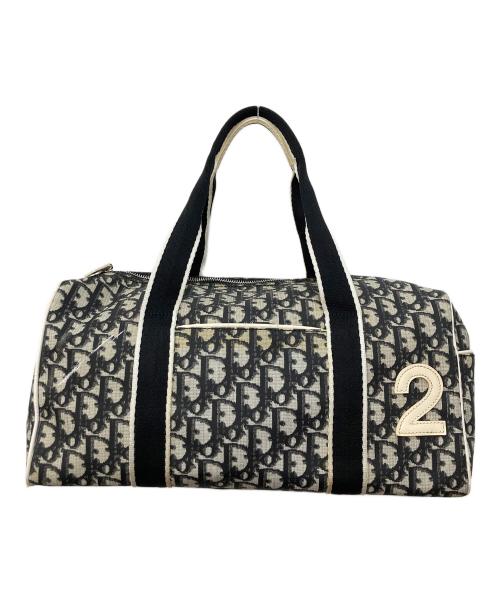 Christian Dior（クリスチャン ディオール）Christian Dior (クリスチャン ディオール) NO2 トロッター柄ミニボストンバッグ ブラック×ホワイトの古着・服飾アイテム