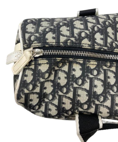 Christian Dior（クリスチャン ディオール）Christian Dior (クリスチャン ディオール) NO2 トロッター柄ミニボストンバッグ ブラック×ホワイトの古着・服飾アイテム