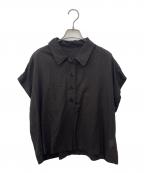 MARGARET HOWELLマーガレットハウエル）の古着「COTTON CHIFFON プルオーバーシャツ」｜ブラウン