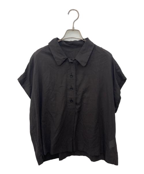 MARGARET HOWELL（マーガレットハウエル）MARGARET HOWELL (マーガレットハウエル) COTTON CHIFFON プルオーバーシャツ ブラウン サイズ:2の古着・服飾アイテム
