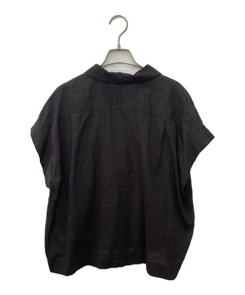 MARGARET HOWELL（マーガレットハウエル）MARGARET HOWELL (マーガレットハウエル) COTTON CHIFFON プルオーバーシャツ ブラウン サイズ:2の古着・服飾アイテム