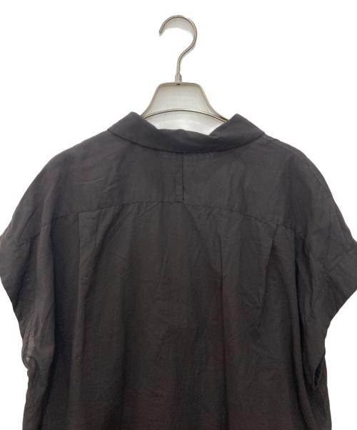 MARGARET HOWELL（マーガレットハウエル）MARGARET HOWELL (マーガレットハウエル) COTTON CHIFFON プルオーバーシャツ ブラウン サイズ:2の古着・服飾アイテム