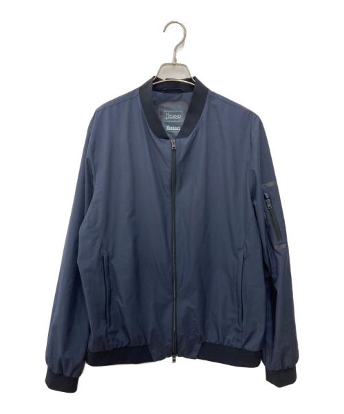 HERNO（ヘルノ）HERNO (ヘルノ) Laminarラミナー 2レイヤーゴアテックスボマーブルゾン ネイビー サイズ:50の古着・服飾アイテム