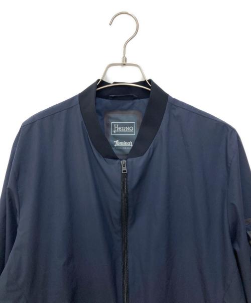 HERNO（ヘルノ）HERNO (ヘルノ) Laminarラミナー 2レイヤーゴアテックスボマーブルゾン ネイビー サイズ:50の古着・服飾アイテム