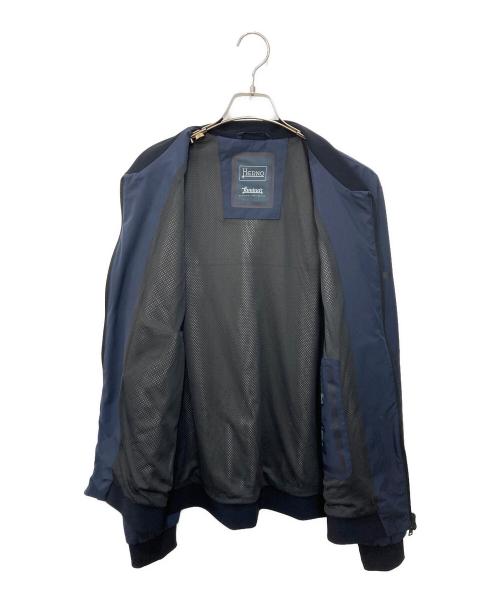 HERNO（ヘルノ）HERNO (ヘルノ) Laminarラミナー 2レイヤーゴアテックスボマーブルゾン ネイビー サイズ:50の古着・服飾アイテム