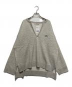 Spick and Span×J.J.Mercerスピック＆スパン×ジェイジェイ・マーサー）の古着「ジェイジェイマーサー 別注 キーネックプルオーバー」｜グレー