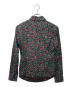Vivienne Westwood man (ヴィヴィアン ウェストウッド マン) オーブ刺繍レオパード柄アシンメトリーシャツ グリーン サイズ:44：9000円