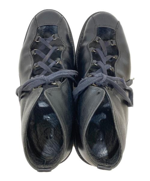 YOHJI YAMAMOTO（ヨウジヤマモト）YOHJI YAMAMOTO (ヨウジヤマモト) プラットフォームギリーシューズ ブラック サイズ:Sの古着・服飾アイテム