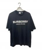 BURBERRYバーバリー）の古着「ロゴプリントtシャツ」｜ブラック
