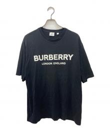 BURBERRY（バーバリー）の古着「ロゴプリントtシャツ」｜ブラック