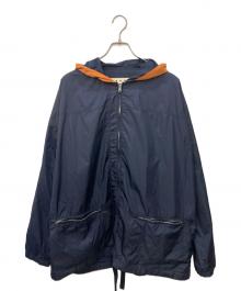 MARNI（マルニ）の古着「ツートン高密度 ナイロンフードジャケット」｜ネイビー