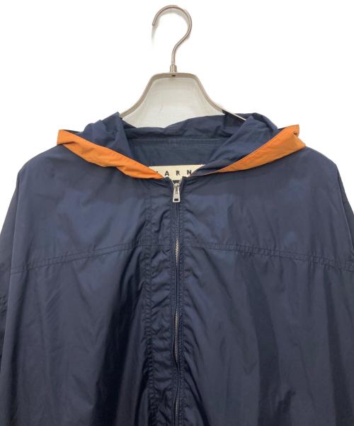 MARNI（マルニ）MARNI (マルニ) ツートン高密度 ナイロンフードジャケット ネイビー サイズ:SIZE 48の古着・服飾アイテム