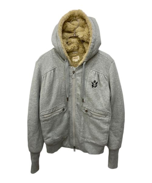 DIESEL（ディーゼル）DIESEL (ディーゼル) 裏ボアフーデットジャケット グレー サイズ:Mの古着・服飾アイテム