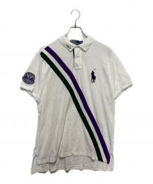 POLO RALPH LAUREN（ポロ・ラルフローレン）の古着「WIMBLEDON 2011 半袖ポロシャツ」｜ホワイト