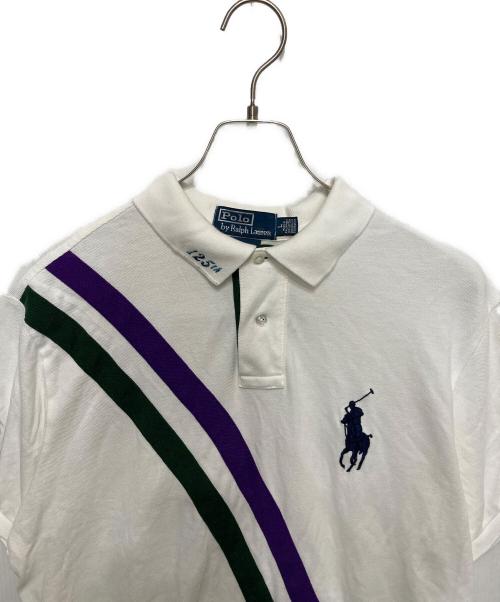 POLO RALPH LAUREN（ポロ・ラルフローレン）POLO RALPH LAUREN (ポロ・ラルフローレン) WIMBLEDON 2011 半袖ポロシャツ ホワイト サイズ:Lの古着・服飾アイテム
