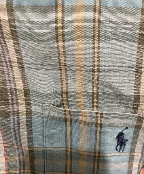 POLO RALPH LAUREN（ポロ・ラルフローレン）POLO RALPH LAUREN (ポロ・ラルフローレン) チェック開襟シャツ ベージュ サイズ:Mの古着・服飾アイテム