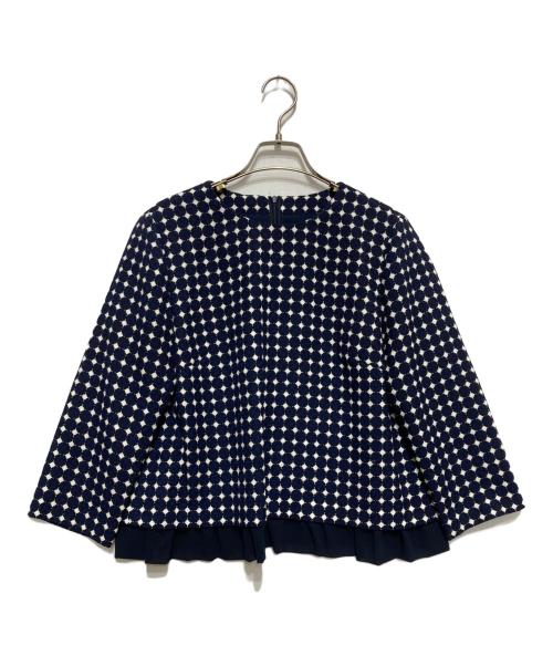 Leilian（レリアン）LEILIAN (レリアン) ブラウス・スカートセットアップ ネイビー サイズ:13の古着・服飾アイテム